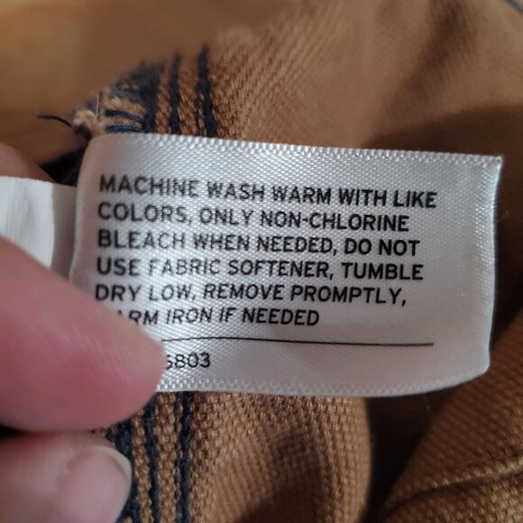 Duluth Trading Pants Mens 42X30 Navy Blue Relaxed Fit Cargo Style 100% Cotton - Picture 4 of 9